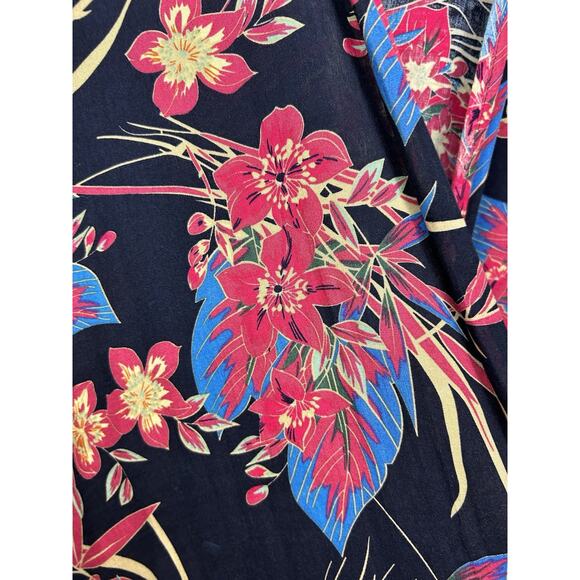 Umgee Kimono Cardigan Women’s Size S/M Multicolor Floral Bold Boho Open Front - Picture 6 of 9